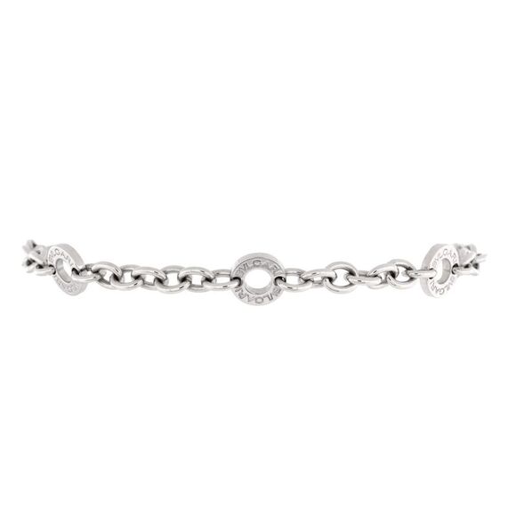 Bvlgari Jewelry - Bvlgari Bvlgari Bvlgari Station Bracelet 18K White Gold -